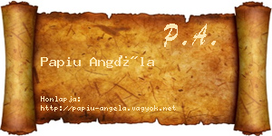 Papiu Angéla névjegykártya